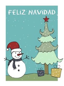 Feliz Navidad Snowman & Tree