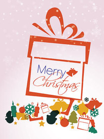 Merry Christmas Gift Box Card