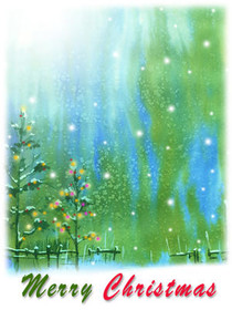 Festive Christmas Tree Greeting Card