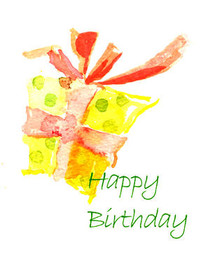 Happy Birthday Gift Box Celebration