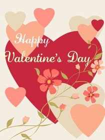 Happy Valentine's Day Heart Card