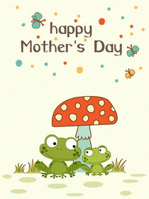 Happy Mother's Day Frogs Card