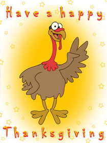 Happy Thanksgiving Turkey Card