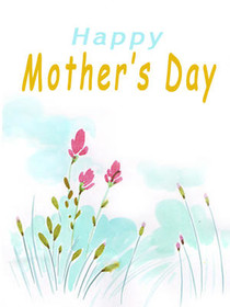 Happy Mother's Day Floral Greeting Card