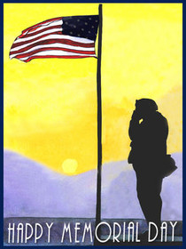Happy Memorial Day Silhouette