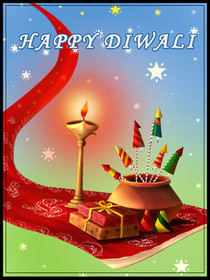 Happy Diwali Greeting Card