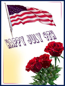 Happy July 4th Patriotic Greeting Card