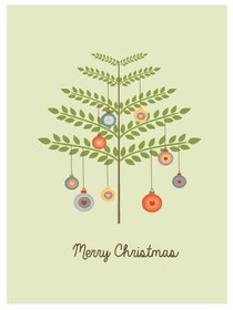 Minimalist Christmas Tree Ornaments