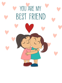 Best Friend Love Greeting Card