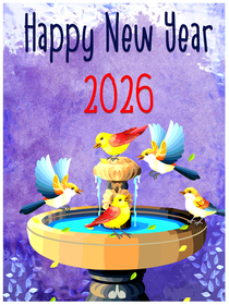 Happy New Year 2026 Celebration Card