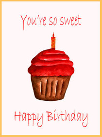 Sweet Birthday Cupcake Card