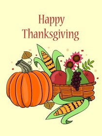 Happy Thanksgiving Greeting Card
