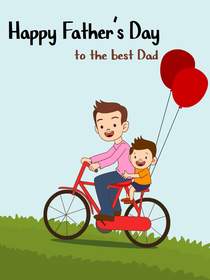Happy Father's Day Best Dad Bicycle