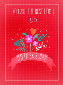 Best Mom Mother's Day Greeting Card
