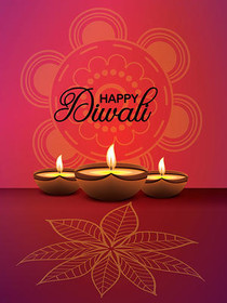 Happy Diwali Greeting Card