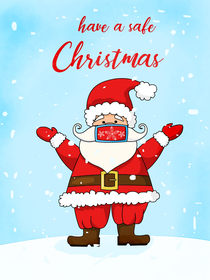 Have a Safe Christmas Santa Card