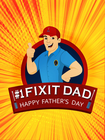 #1 Fixit Dad Happy Father's Day