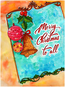 Merry Christmas to All Holiday Card