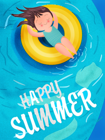 Happy Summer Float Card