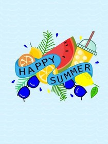 Happy Summer Greeting Card