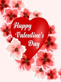 Happy Valentine's Day Red Heart