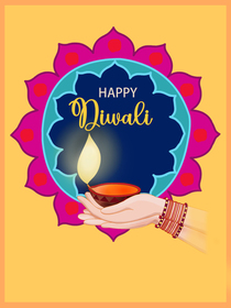Happy Diwali Greeting Card