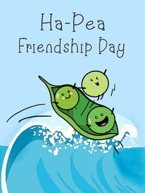 Ha-Pea Friendship Day Card