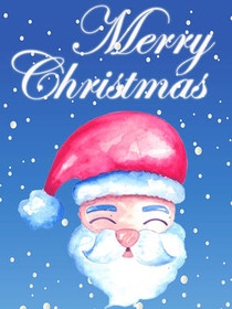 Merry Christmas Santa Greeting Card