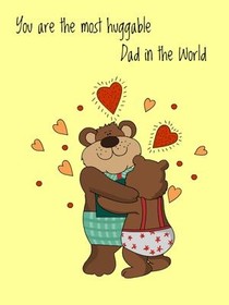Most Huggable Bear Greeting Card