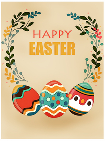 Happy Easter Greeting Card