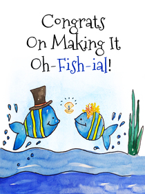 Oh-Fish-ial Congratulations Card