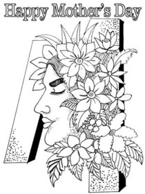 Mother's Day Floral Face Profile