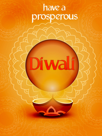 Prosperous Diwali Greeting Card