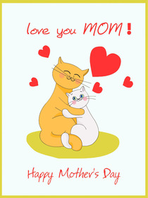 Love You Mom Mother's Day Card