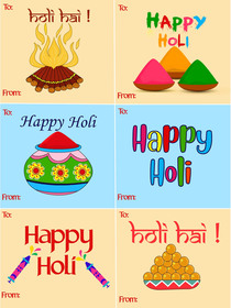 Holi Festival Greeting Cards Collection
