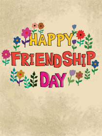 Happy Friendship Day Greeting Card